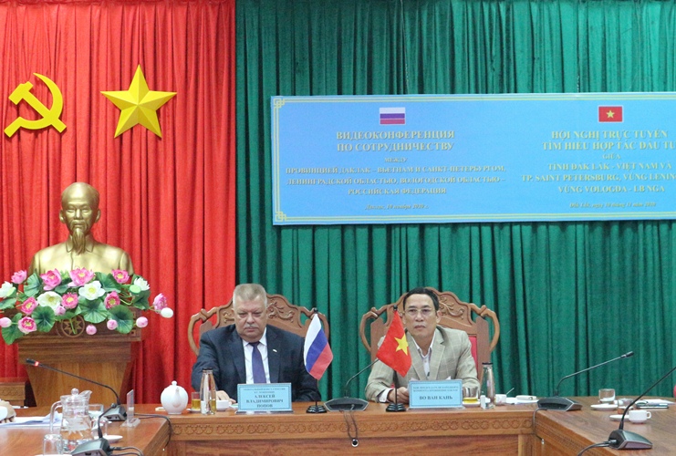 Đắk Lắk tổ chức hội nghị trực tuyến với các vùng, thành phố thuộc Liên bang Nga